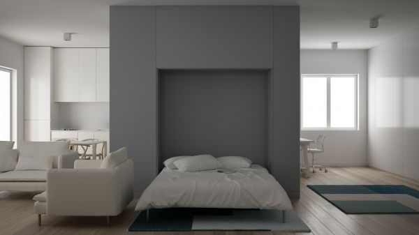 Foldaway Bed Assembly in Brick